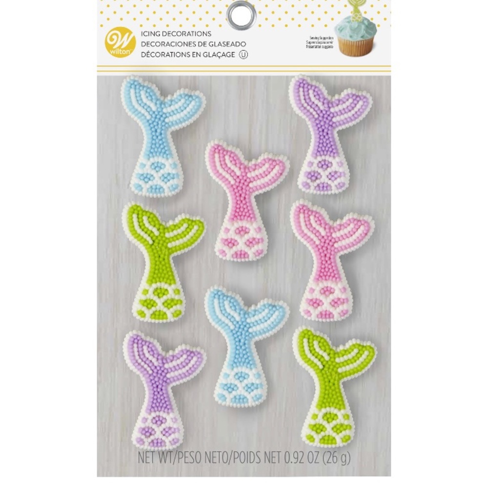 Wilton Mermaid tail Decorations